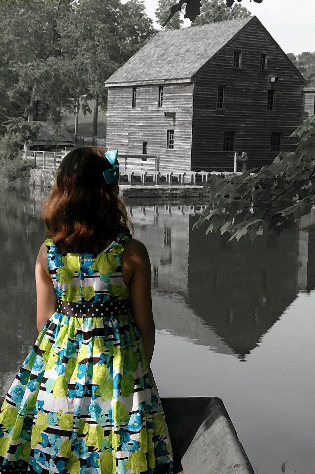 Girl At Mill